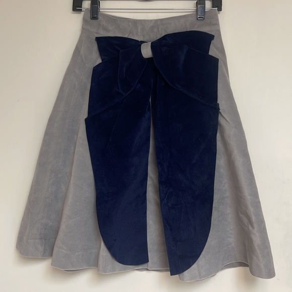 NWOT KIDICHIC VELVET A-line skirt with a beautiful velvet bow in front size 14 - Picture 3 of 4